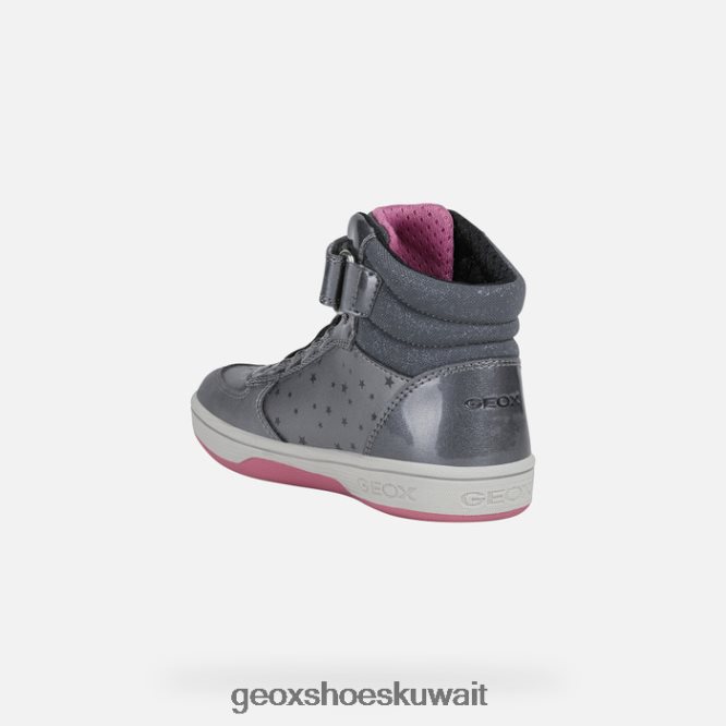 Geox BLL84T1157 Maltin Girl Dark Silver/Fuchsia