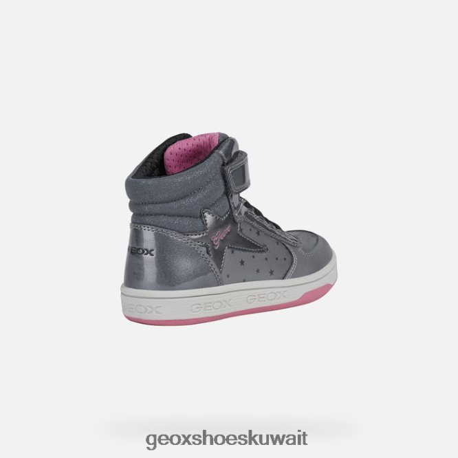 Geox BLL84T1157 Maltin Girl Dark Silver/Fuchsia