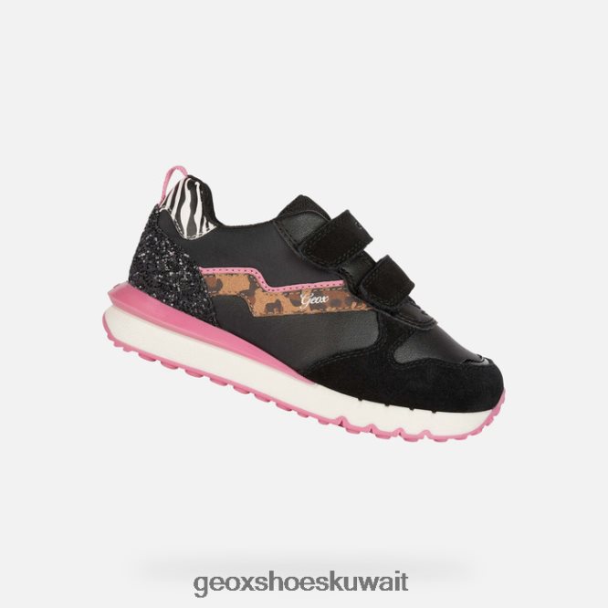 Geox BLL84T1208 Fastics Girl Black/Fuchsia