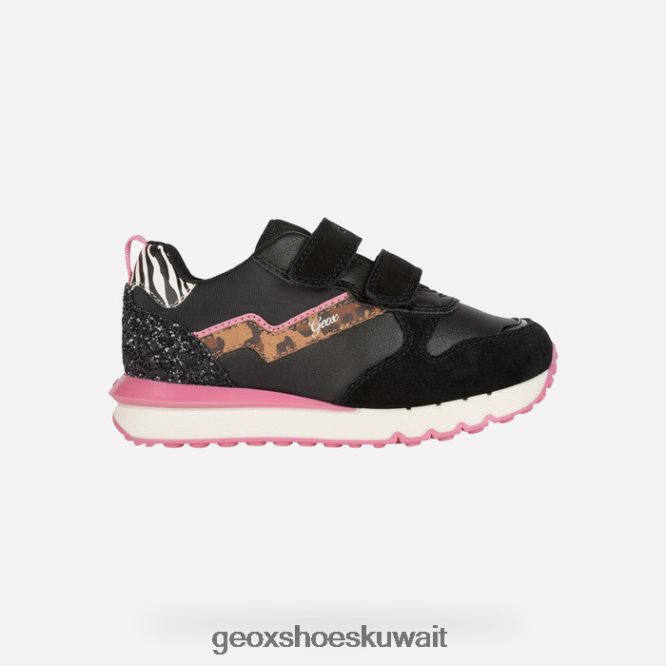 Geox BLL84T1208 Fastics Girl Black/Fuchsia