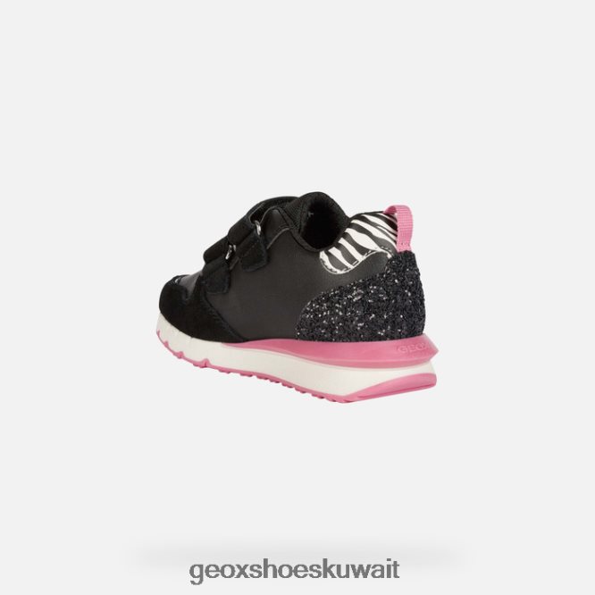 Geox BLL84T1208 Fastics Girl Black/Fuchsia