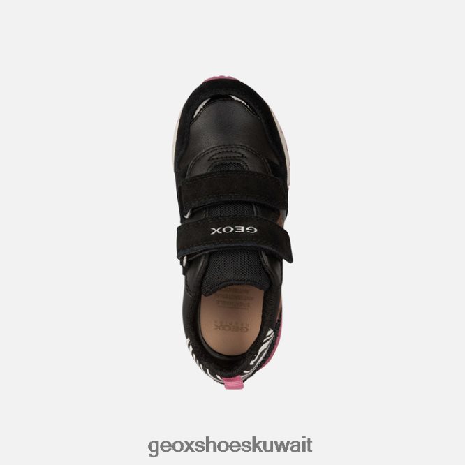 Geox BLL84T1208 Fastics Girl Black/Fuchsia