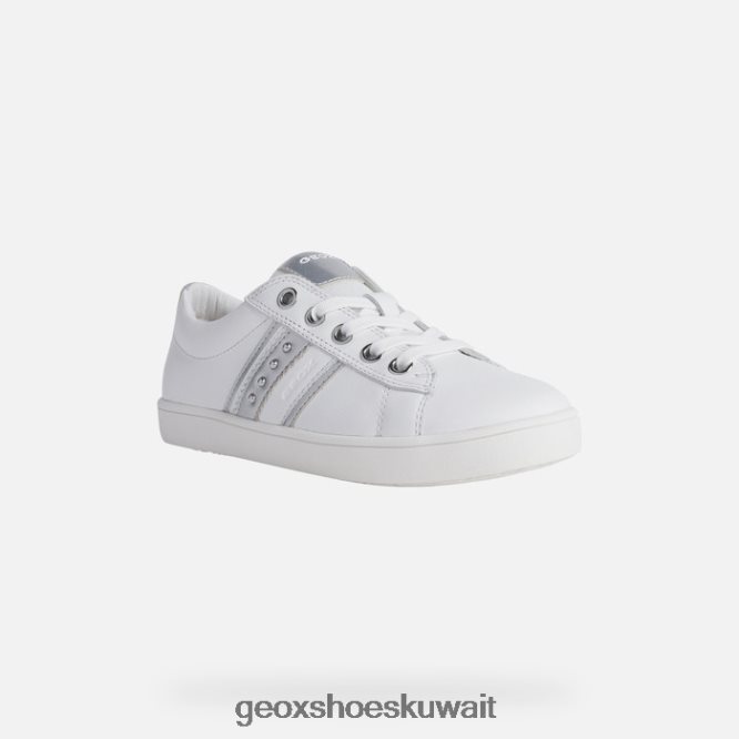 Geox BLL84T1861 Kathe Girl White/Silver