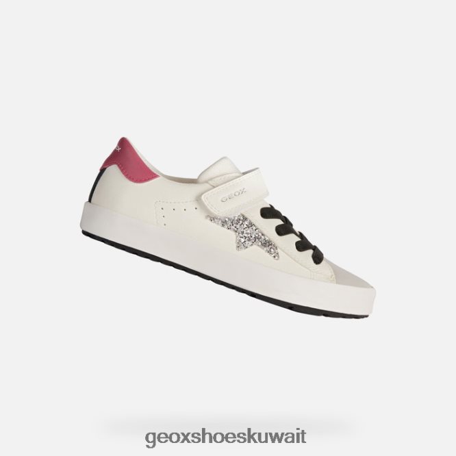 Geox BLL84T1864 Kilwi Girl White/Fuchsia