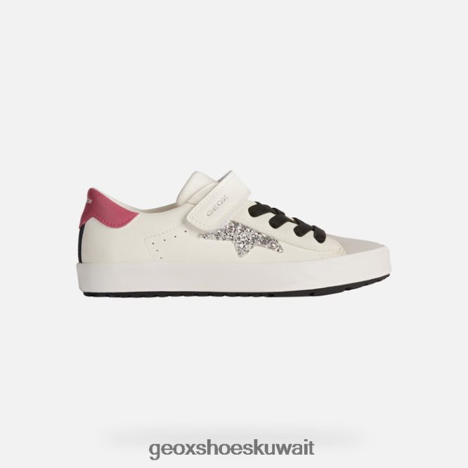 Geox BLL84T1864 Kilwi Girl White/Fuchsia
