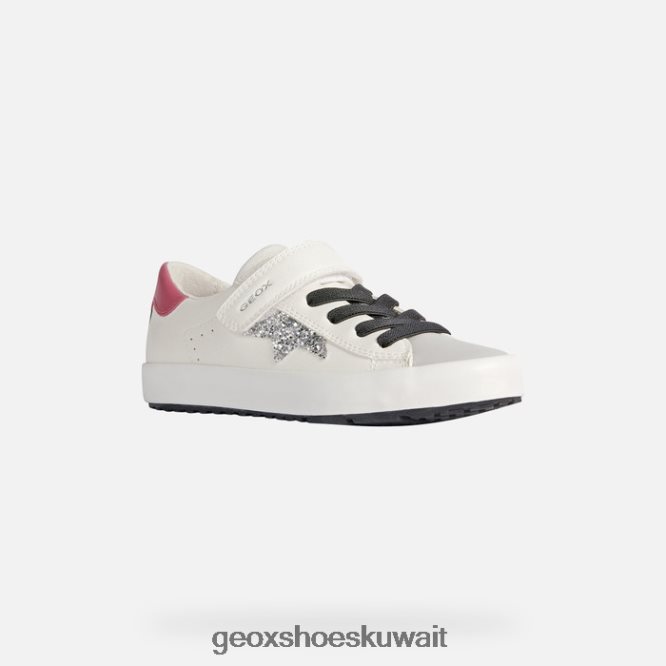 Geox BLL84T1864 Kilwi Girl White/Fuchsia