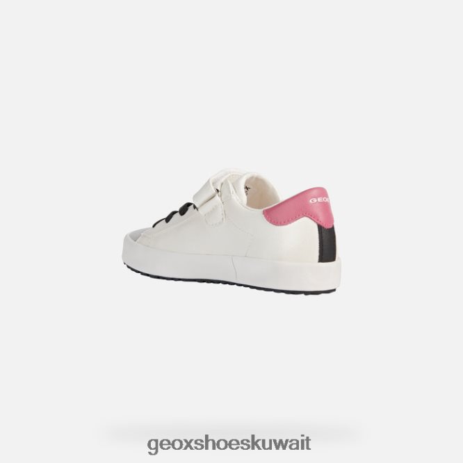 Geox BLL84T1864 Kilwi Girl White/Fuchsia