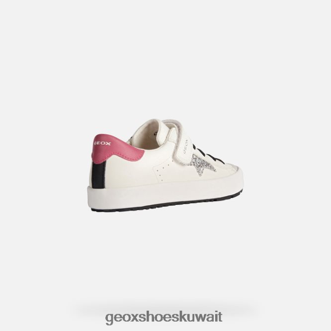 Geox BLL84T1864 Kilwi Girl White/Fuchsia