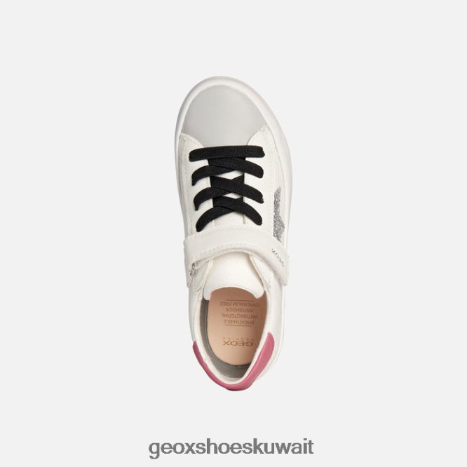 Geox BLL84T1864 Kilwi Girl White/Fuchsia