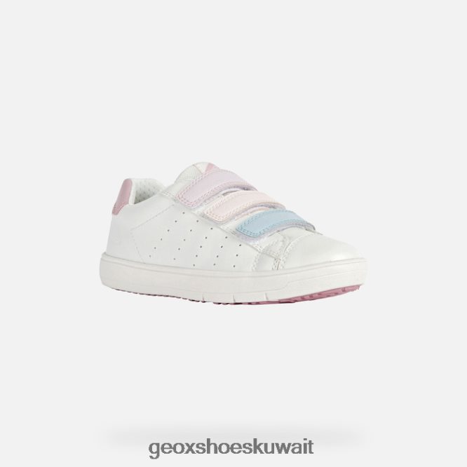 Geox BLL84T1866 Silenex Girl White/Rose