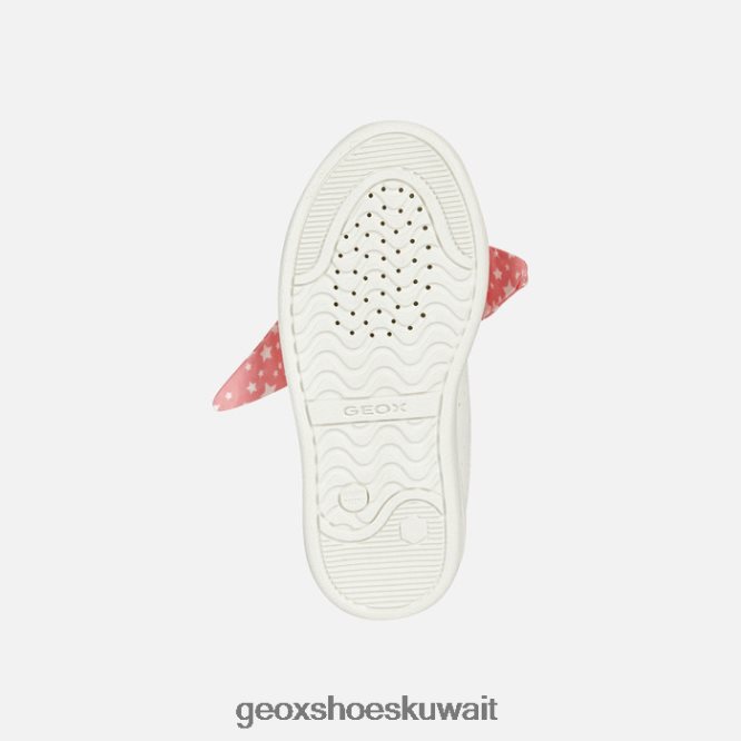 Geox BLL84T1890 Djrock Girl White/Light Coral