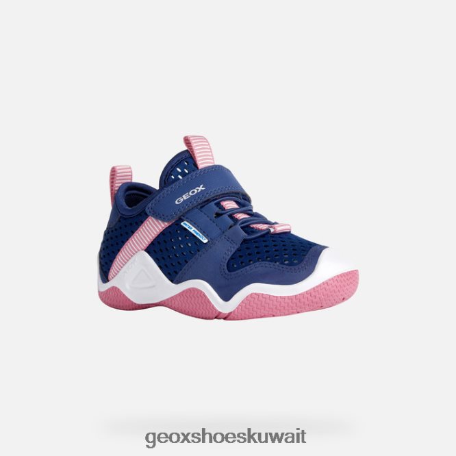 Geox BLL84T1891 Wader Junior Navy/Fuchsia