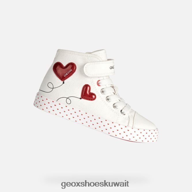 Geox BLL84T1893 Ciak Girl White/Red