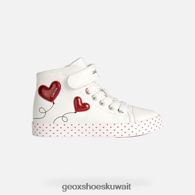 Geox BLL84T1893 Ciak Girl White/Red