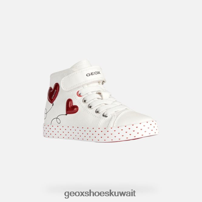 Geox BLL84T1893 Ciak Girl White/Red