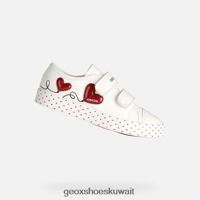 Geox BLL84T1914 Ciak Girl White/Red