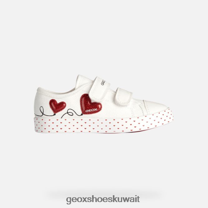 Geox BLL84T1914 Ciak Girl White/Red