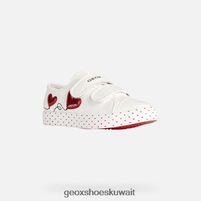 Geox BLL84T1914 Ciak Girl White/Red