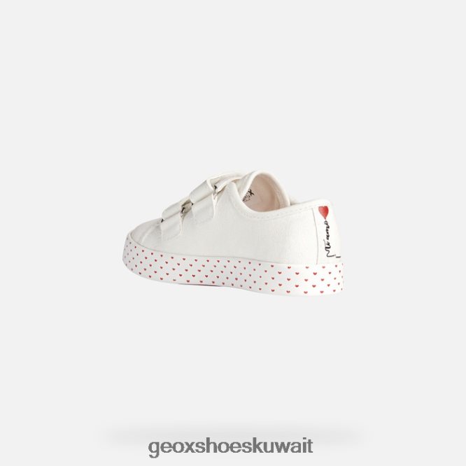 Geox BLL84T1914 Ciak Girl White/Red