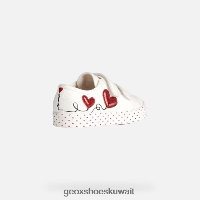 Geox BLL84T1914 Ciak Girl White/Red