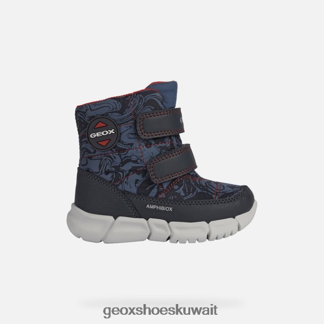 Geox BLL84T891 Flexyper Abx Baby Avio/Red
