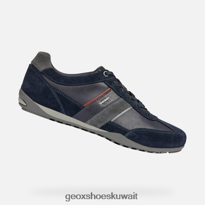 Geox BLL84T1809 Wells Man Navy/Dark Burgundy