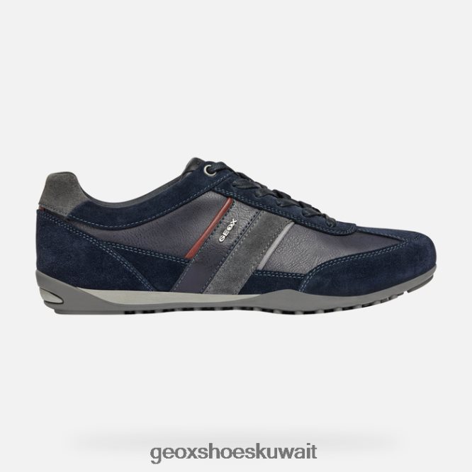 Geox BLL84T1809 Wells Man Navy/Dark Burgundy