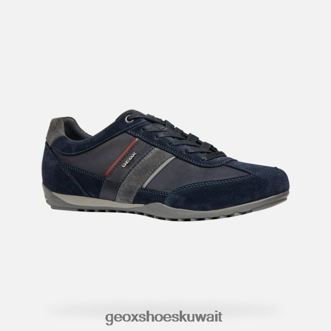 Geox BLL84T1809 Wells Man Navy/Dark Burgundy