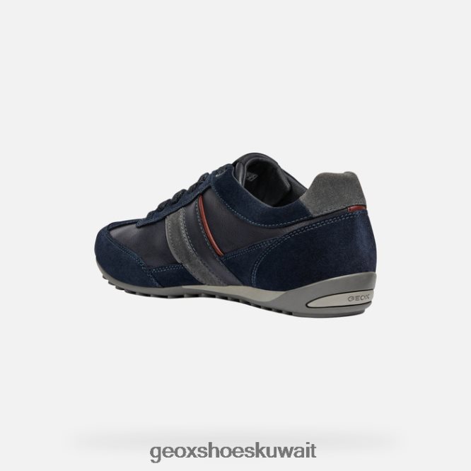 Geox BLL84T1809 Wells Man Navy/Dark Burgundy