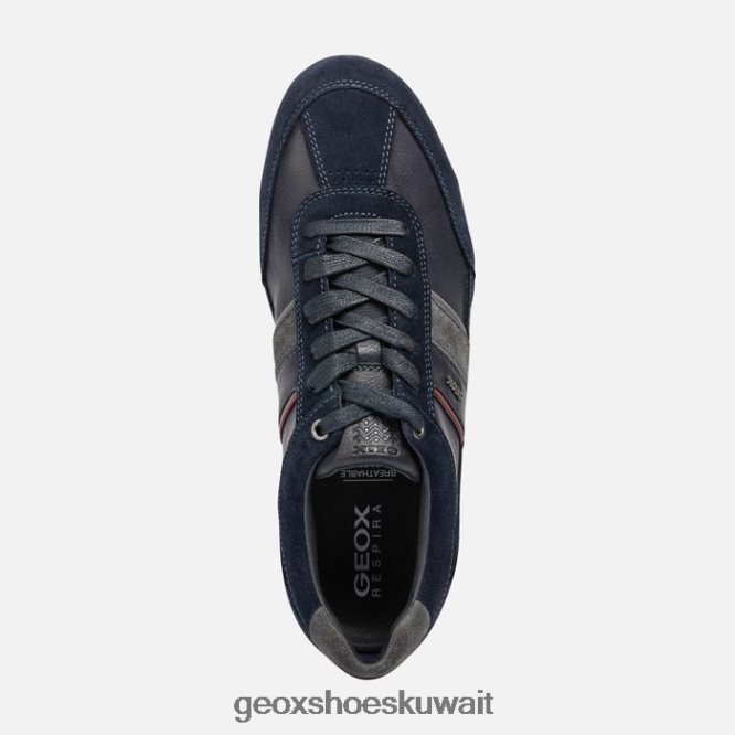 Geox BLL84T1809 Wells Man Navy/Dark Burgundy