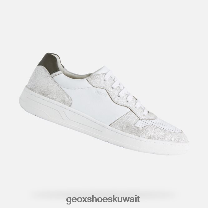 Geox BLL84T784 Magnete Man White/Light Olive Green
