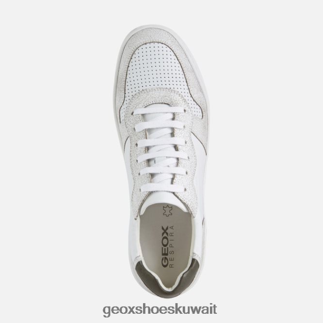 Geox BLL84T784 Magnete Man White/Light Olive Green