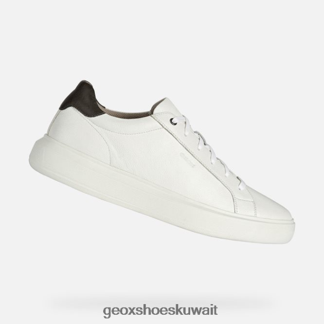Geox BLL84T816 Deiven Man White/Dk Brown