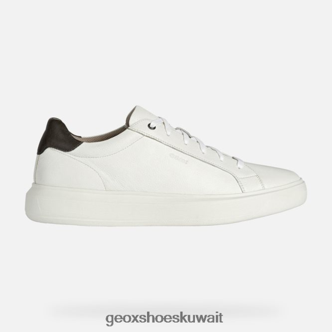 Geox BLL84T816 Deiven Man White/Dk Brown