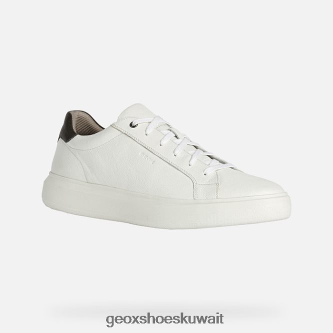 Geox BLL84T816 Deiven Man White/Dk Brown