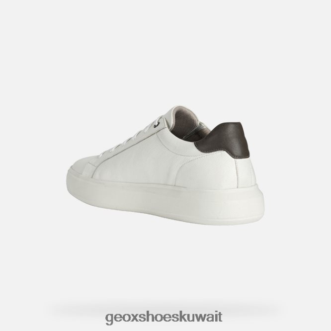 Geox BLL84T816 Deiven Man White/Dk Brown