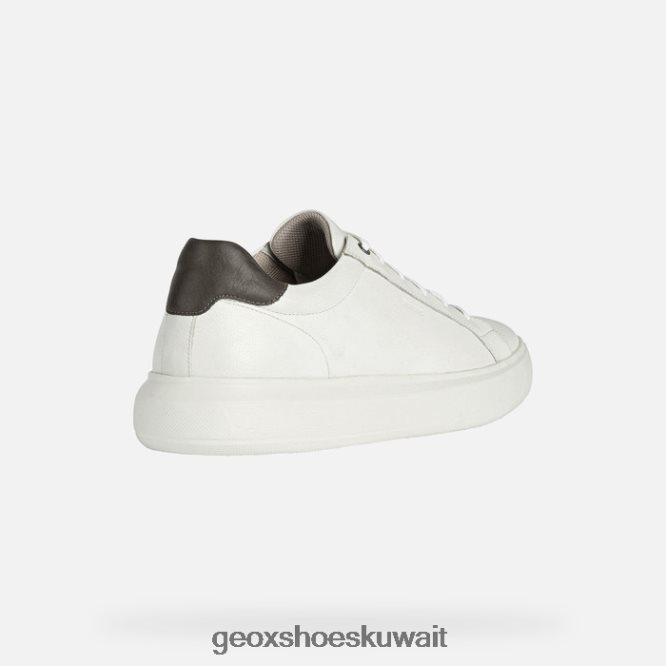 Geox BLL84T816 Deiven Man White/Dk Brown