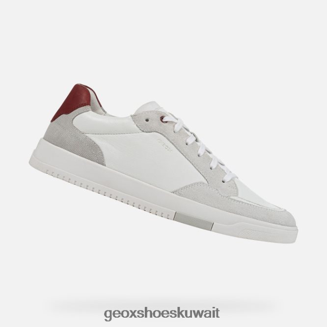 Geox BLL84T863 Segnale Man White/Dk Red