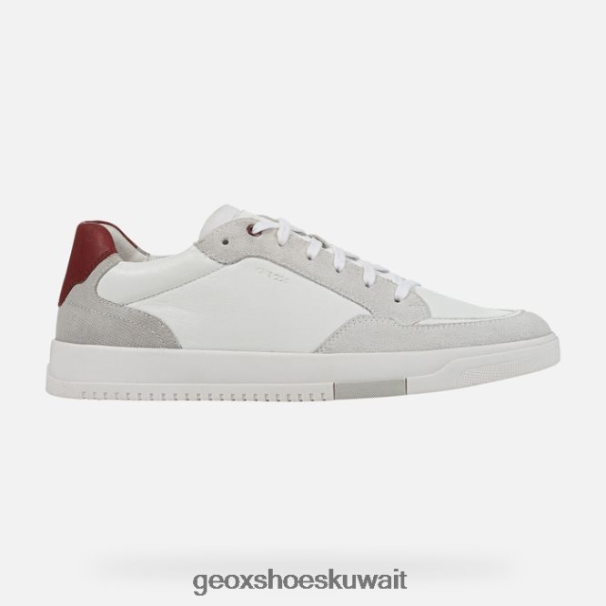 Geox BLL84T863 Segnale Man White/Dk Red