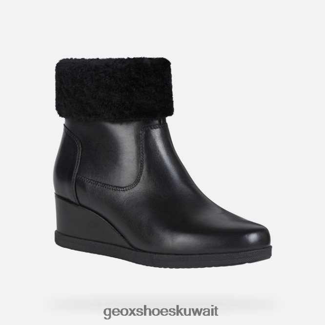 Geox BLL84T271 Anylla Wedge Woman Black