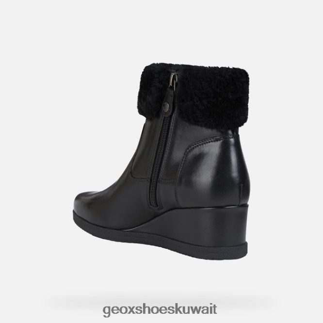 Geox BLL84T271 Anylla Wedge Woman Black
