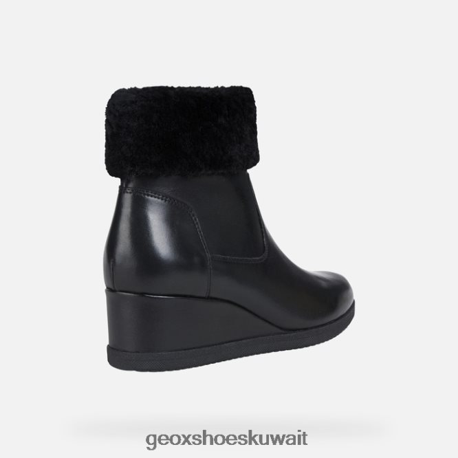 Geox BLL84T271 Anylla Wedge Woman Black