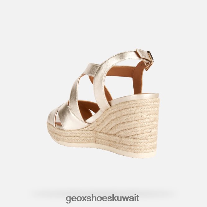 Geox BLL84T158 Ponza Woman Light Gold