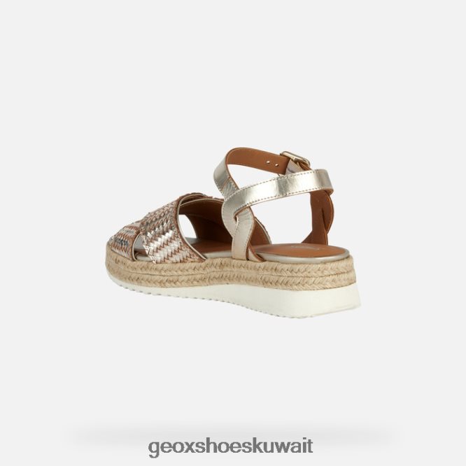 Geox BLL84T204 Eolie Woman Light Gold