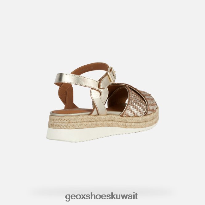 Geox BLL84T204 Eolie Woman Light Gold
