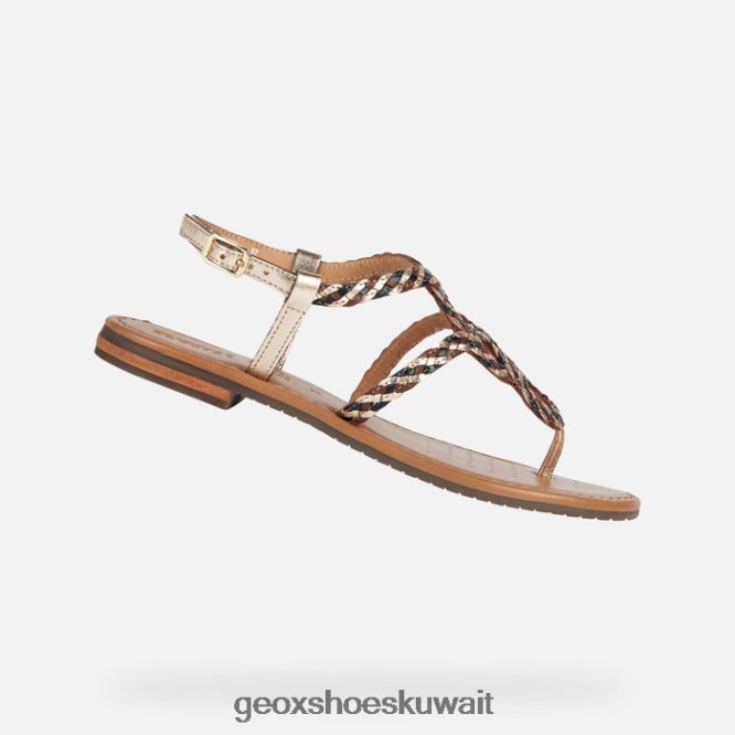 Geox BLL84T205 Sozy S Woman Light Gold/Black