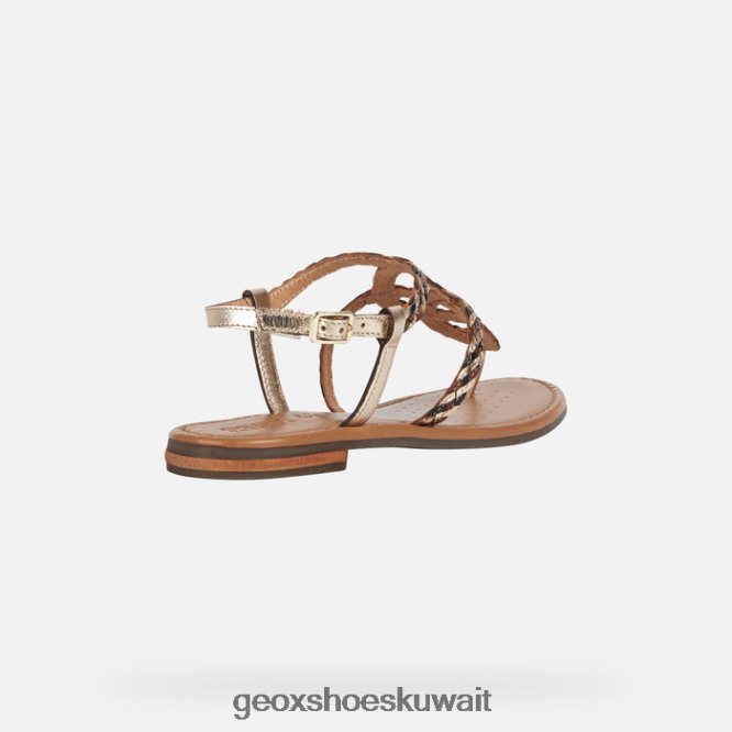 Geox BLL84T205 Sozy S Woman Light Gold/Black