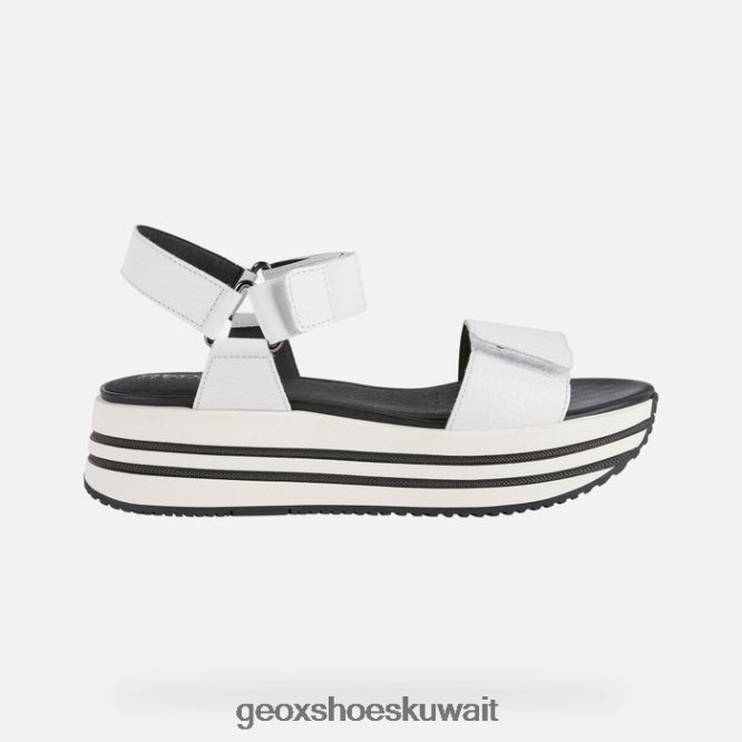 Geox BLL84T354 Sandal Kency Woman White