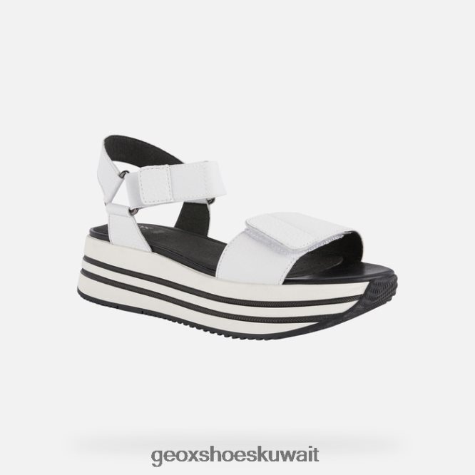 Geox BLL84T354 Sandal Kency Woman White