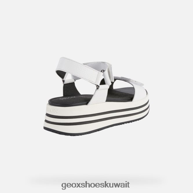 Geox BLL84T354 Sandal Kency Woman White